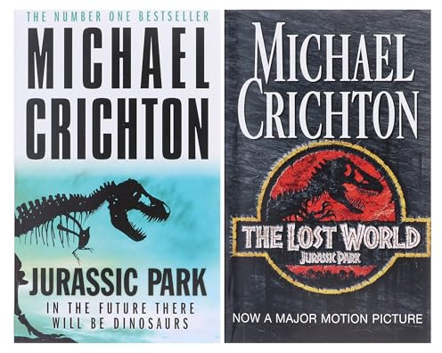Michael Crichton Collection 2 Books Set (The Lost World, Jurassic Park)