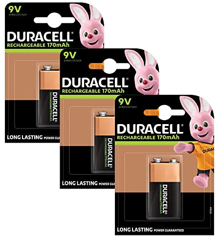 Duracell Rechargeable ultra 9V Battery - Pack of 3