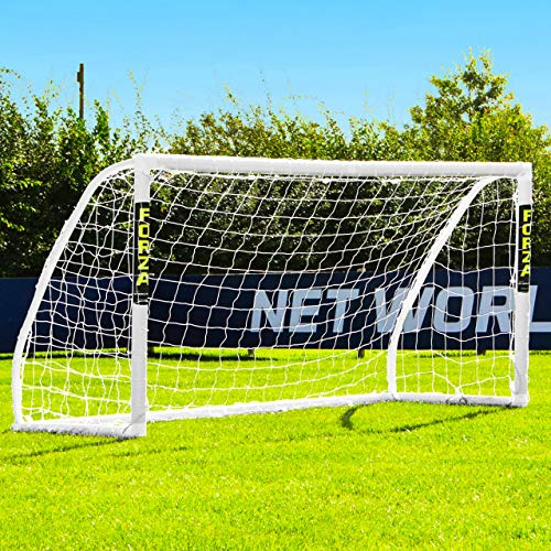 FORZA Match Fußballtor [6 Größen] | Leichte und wetterfeste PVC-Gartentore – Zielfolien optional (Ohne Zielwand, 2,4m x 1,2m)
