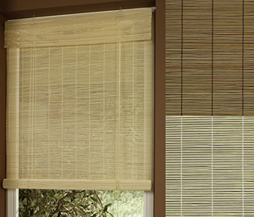 Garduna Rollo - Bambus # kirschbaum 100 x 160cm # Bambusrollo mit Seitenzug - Sichtschutz