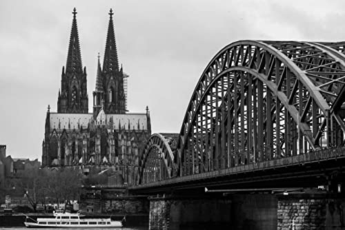 hansepuzzle 21336 - Kölner Dom Puzzle 2000 Teile | Gebäude Puzzle mit hochwertiger Puzzle Aufbewahrung: Kartonbox und Wieder verschließbarem Beutel | Puzzle-Maße: 90 x 60 cm