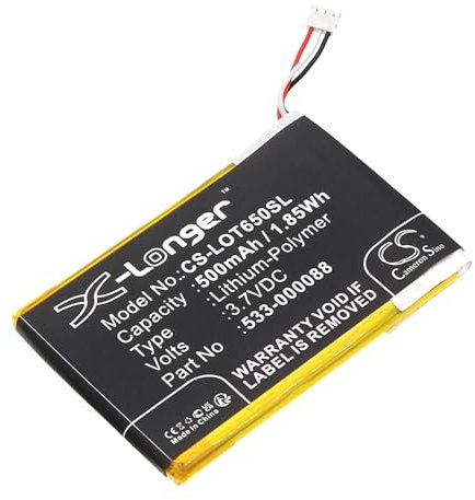 CS-LOT650SL Akku 500mAh kompatibel mit [Logitech] MX Master, Touchpad T650 ersetzt 1506, für 533-000088, für HB303450