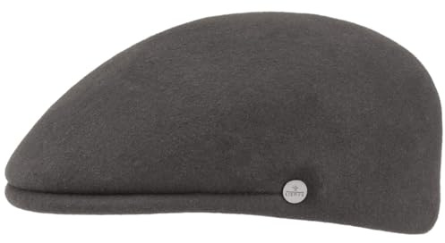 LIERYS Outdoor Flatcap aus Wollfilz Herren Mütze Made in Italy Wasserabweisend Packable Sportmütze Herbst Winter Schiebermütze