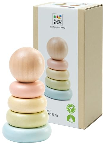 Plantoys – Ringe stapelbar Pastel (5380)
