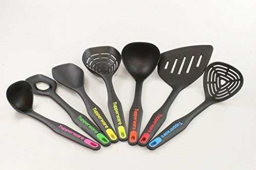 TUPPERWARE Ècumoire(2) +Cuiller à mélange+Service+ Louche+ Spatule+ Louchette