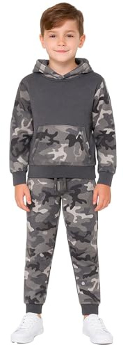 A2Z 4 Kids Girls Boys Tracksuit Set Camo Hoodie Age 5-13 Years