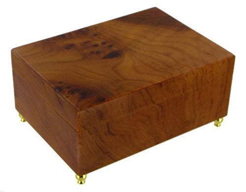 Schmuckschatulle/Schmuckkästchen aus Holz mit Spieluhr und 30-Ton-Spielwerk - Over The Rainbow - Der Zauberer von Oz (Harold Arlen)