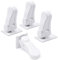 4 Pack Door Lever Child Safety Locks, SACONELL Upgraded Childproof Single Lever Lock, 180 Degree Revolving Door Lock with Adhesive (White)