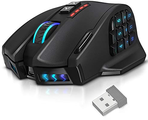 UtechSmart Venus Pro Wireless MMO Gaming Mouse - 16000 DPI RGB