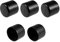 Endkappen aus Gummi, 33 mm, ID Endstück, rund, Deckel, Kappe, Schwarz, Schrauben, Drahtschutz, 5 Stück
