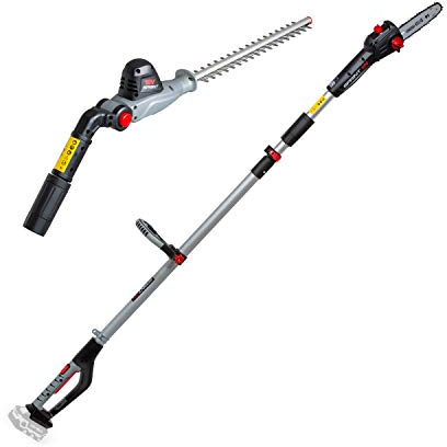 Sprint 1697252 18PSH Potatore Telescopico a Batteria agli Ioni di Litio da 18 V con Palo da 20 cm e Tagliasiepi da 41 cm, solo Corpo Macchina, Asta Telescopica, senza Batteria e Caricabatteria