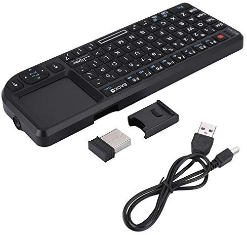 Clavier sans Fil rétroéclairé USB, pavé Tactile 2,4 GHz/Clavier Ultra-Mince Rechargeable pour Clavier Tactile pour PS3 / 4, 360