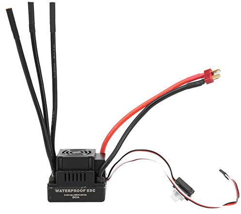 VGEBY Bürstenloser ESC, RC elektrischer Geschwindigkeitsregler Wasserdichter elektrischer Geschwindigkeitsregler Zubehör für 1/8 RC Auto(T.) Automodell Spielzeug