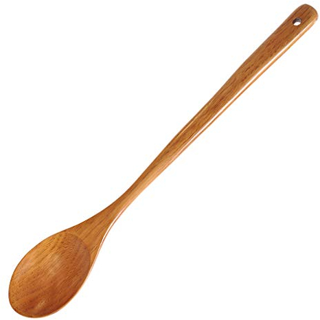 Cuchara de Madera Gigante de 16,5 Pulgadas Cuchara de Madera de Mango Largo para cocinar y Revolver, Cuchara de Helado, Color Madera