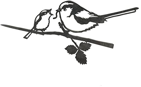 METALBIRD - Langschwanzmeise und Küken – Gartendekoration für den Außenbereich aus Cortenstahl – Metallkunst, hergestellt in Großbritannien