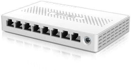 Tenda Switch Ethernet 2.5 Gigabit 8 Porte Switch di Rete LAN(Plug & Play, Unmanaged, Funzionamento silenzioso, Scocca in Plastica, Ideale per NAS 2.5G, Server, AP WiFi 6/7, Computer) (SE108)