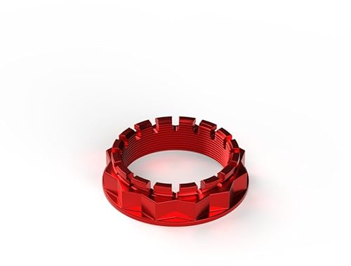 Kbike dado perno ruota M48 in Ergal compatibile con Ducati (Rosso)