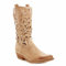 STILL Scarpe Donna Stivali Texani Cowboy Traforati Estate Nero Punta Moda Nuovi G629 (Beige, Numeric_39)