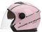 LIONCIANO Motorradhelm mit Doppelvisier, Jethelm Jet-Helm Roller-Helm Scooter-Helm Moped Mofa-Helm Chopper Retro Vespa Vintage Jethelme(Sakura pink