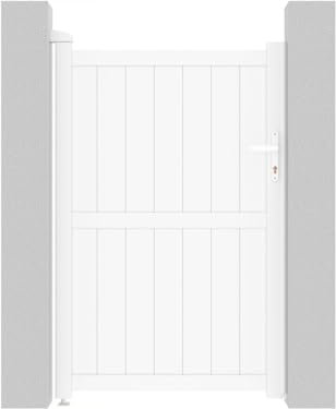 Puerta Jardin Aluminio Lola - 101.2 x 155.9 cm - Blanco