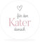 White&ivory, 50x runde Aufkleber, Sticker Für den Kater danach | stilvolles Design: herz, rosa | 4cm Durchmesser | selbstklebend | Gastgeschenke für Hochzeit Taufe Geburtstag