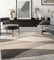the carpet Pearl Moderner Dichter Kurzflor Wohnzimmer Schlafzimmer Teppich, Konturenschnitt, Geometrische Muster, Wellenmuster, Beige, 200 x 280 cm