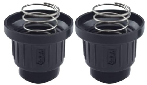 Aifeier ET Grill Igniter Button Cap Spark Generator Knob AA Battery Pulse Igniter Push Button Switch with Springs for Blackstone Replacement BBQ Igniter Switch Cap, 2 Stück