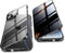 Jonwelsy Anti Peeping Case for iPhone 14 Pro (6.1), 360 Degree Front and Back Privacy Tempered Glass Cover, Anti SPY Screen, Anti Peep Magnetic Adsorption Metal Bumper for iPhone 14 Pro (Black)