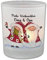 FEENSTAUB Windlicht Glas, Weihnachten Deko Winter, Teelichthalter Glas Personalisiert Mit Name, Kerzenglas, Weihnachtsgnomen, Tischdeko Teelicht