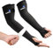 OriStout Schnittfeste Farmers Sleeves mit Daumenloch, Schutzarmstulpen, für Gartenarbeit, Schweißen, Küche, Armschutz zum Beißen, Haustierpflege, Schwarz, 1 Paar