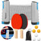 FBSPORT Tischtennis Set Profi, 2 Tischtennisschläger + Einziehbarem Netz + 6 Tischtennis-Bälle + 1 Tragetasche, Tischtennisschläger Set für Kinder Erwachsene Familien Erwachsene