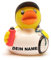 Badeente - personalisierbar (Radrennfahrer Ente)