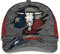 Damen Herren Distressed Basecap Longhorn-Kuh-Schädel In Der Flagge Trucker Kappe Verstellbar Outdoor Hut Vintage Hip-Hop-Hut Für Angeln Laufen Wander