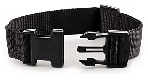 FA.Volmer ® Riemenverlängerung für unsere Gürteltaschen-Modelle Barcelona und Portland - Verlängerung um min. 26 bis max. 43 cm (schwarz)