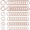 SUNNYCLUE 1 Box Mit 720 Biegering Sets 304 offene Biegeringe Aus Edelstahl 3/4/5/6 mm Große Biegeringe Roségold Metall Spaltringe Verbindungsringe Für Schmuckherstellung Zubehör DIY Bastelbedarf