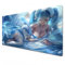 League of Legends Tapis de souris bleu XXL 900 x 400 cm Grand tapis de bureau imperméable antidérapant Sona Buvelle (89,9 x 400 cm)
