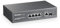 MokerLink Switch PoE a 4 Porte, 1 Gigabit Uplink, 1 SFP, IEEE802.3af/at 75W, PoE Watchdog AI Rilevazione, QoS, Ethernet Plug in Metallo Senza Ventole