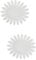 WOONEKY 20pcs Nail Art Display Board Sunflower Shape Nail Polish Practice Wheel Salon Display Stand