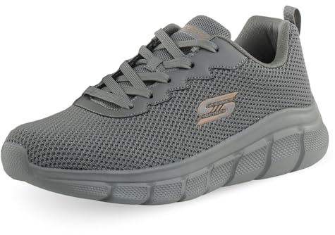 Skechers Herren BOBS B Flex-LACE UP Sneaker, Olive/Leaf it to me, 42 EU