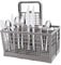 24 * 14 * 24cm Dishwasher Cutlery Basket, Cutlery Basket for Dishwasher Universal, Dishwasher Basket, Cutlery Holder for Dishwasher, Dishwasher Basket for Cutlery, Fits Most Brands