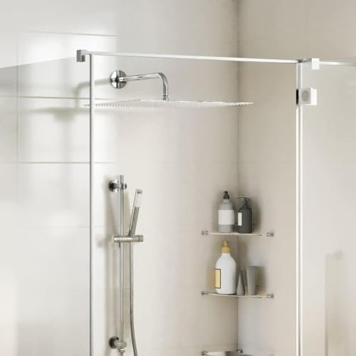 Tidyard Pomme de Douche Pluie Acier Inoxydable 304 50x50 cm carrée Tete Pluie Facile à Installer et à Nettoyer