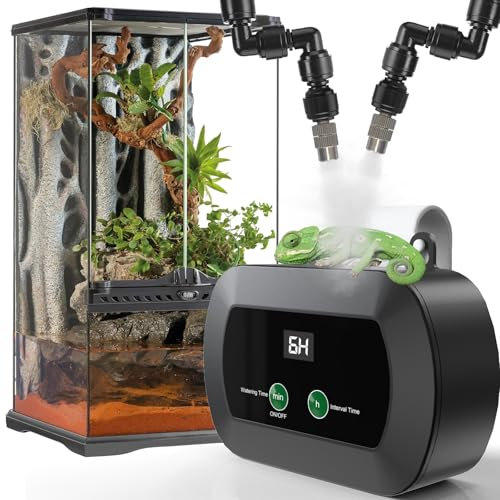 Humidificateur pour Reptiles, Brumisateur Terrarium, Humidificateur Terrarium, Intelligent pour Reptiles, Automatique Humidificateur pour Terrarium/Amphibiens/Rainforest