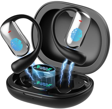 MMOBIEL KI Übersetzer Ohrhörer Echtzeit 148 Sprachen mit App (Android & iOS) –Bluetooth 5.1 Open-Ear AI Übersetzungskopfhörer – Unterstützt Musik & Anrufe - Ideal für Reisen, Business & Lernen