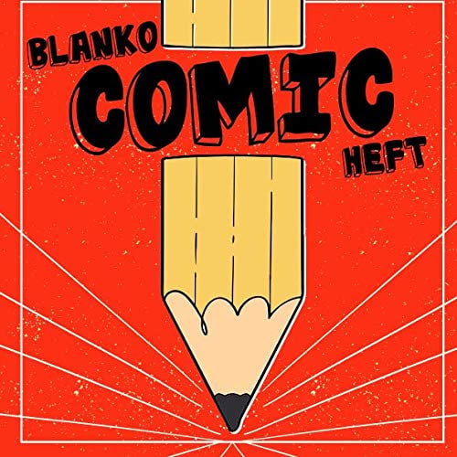 Blanko Comic Heft: 116 Seiten: leere Comic Raster zum selbst zeichnen