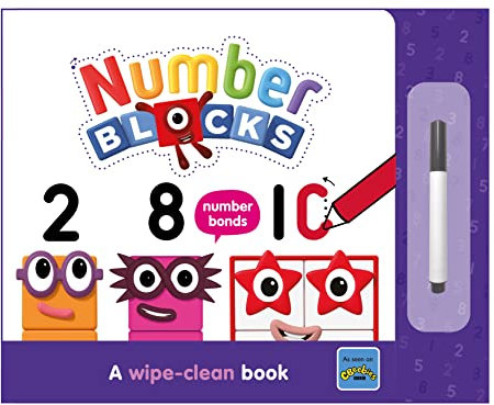 Numberblocks Number Bonds: A Wipe-Clean Book Engaging Activities for Ages 3-6 with Free Pen! (Numberblock Wipe Clean Titles)