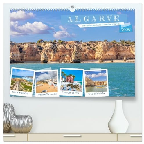 Algarve - Portugals malerische Küstenlandschaften (hochwertiger Premium Wandkalender 2026 DIN A2 quer), Kunstdruck in Hochglanz: Traumhafte Bilder der ... begleiten Sie durch das Jahr. (CALVENDO Orte)