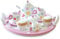 Indigo Jamm Wooden Toy Tea Set with Tray for Ages 3 Years Plus (Flower Tea party)