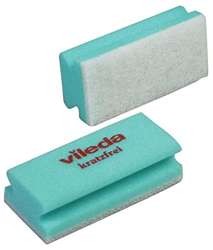 vileda 102561/101881 spugna per tamponi, antigraffio, verde/bianco
