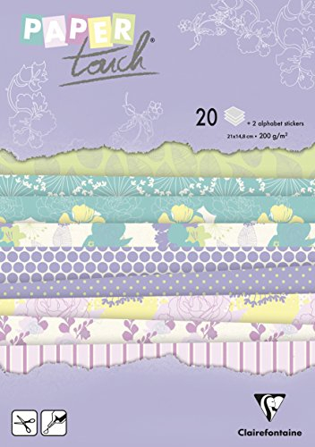 Clairefontaine - Bloc Papier A5 - 20 Feuilles imprimées Jardin d'été