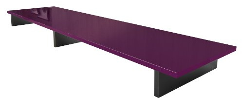 Vladon TV-Aufsatz Game, Made in Germany, Aufsatz für TV-Boards zur Erhöhung, Schwarz matt/Brombeer Hochglanz (138,5 x 9,5 x 34,5 cm)